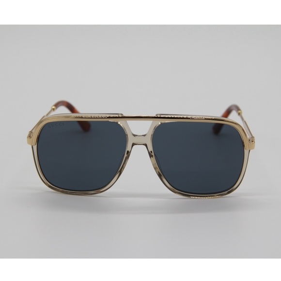 NEW GG0200S 004 GUCCI SUNGLASSES NEW COLLECTION AVIATOR GUCCI - Picture 2 of 11